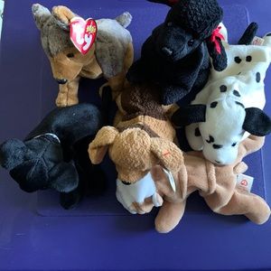 7 TY beanie babies